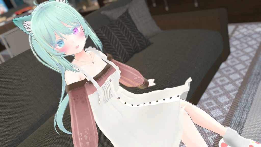 47アバター対応】ChocolatesDripping XOXO (VRChat向け衣装)