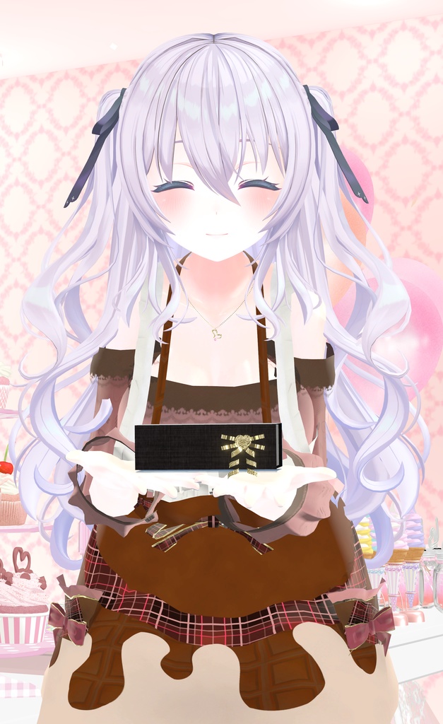 47アバター対応】ChocolatesDripping XOXO (VRChat向け衣装)