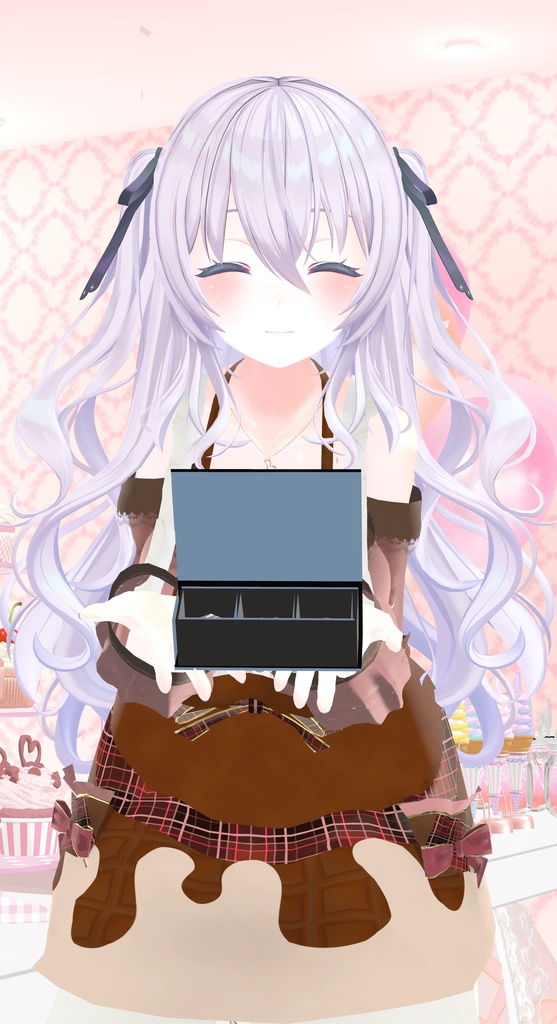 47アバター対応】ChocolatesDripping XOXO (VRChat向け衣装)