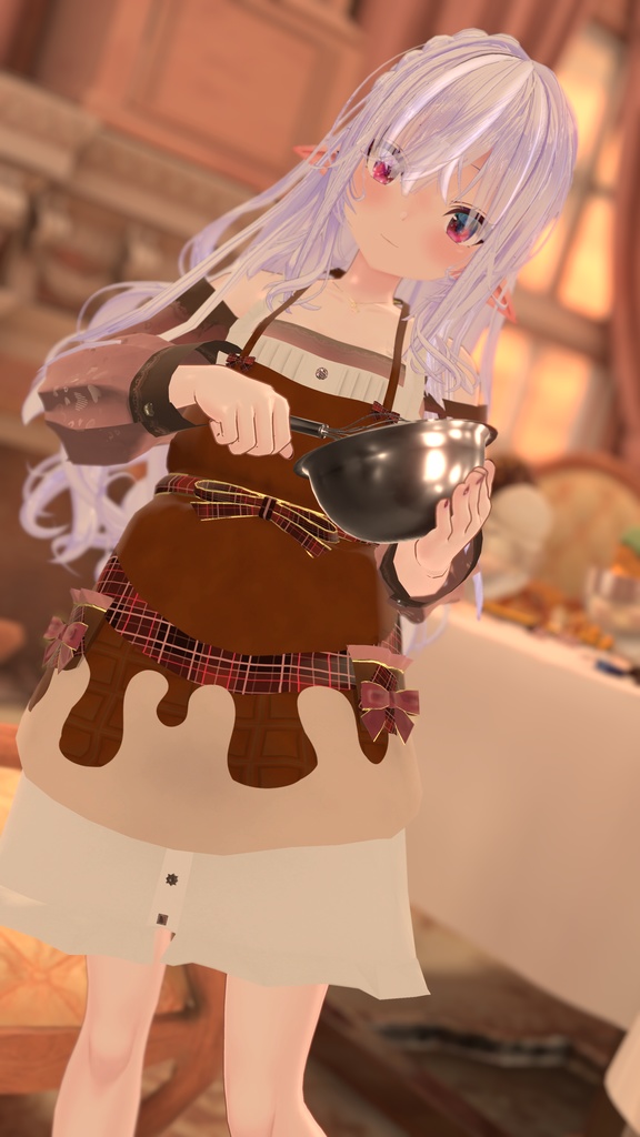 47アバター対応】ChocolatesDripping XOXO (VRChat向け衣装)
