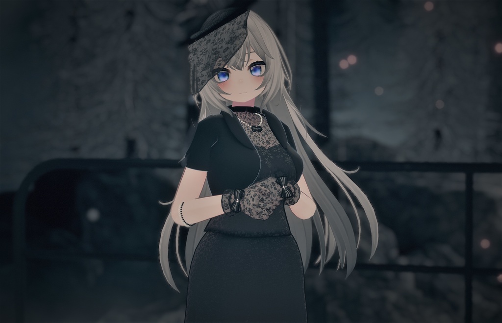 41アバター対応 ブラックフォーマル(VRChat向け衣装)