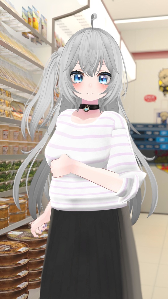 21アバター対応 シンプルスプリングコーデ (VRCHAT向け衣装)