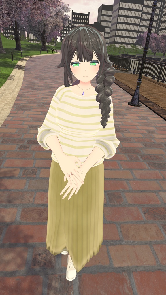 21アバター対応 シンプルスプリングコーデ (VRCHAT向け衣装)