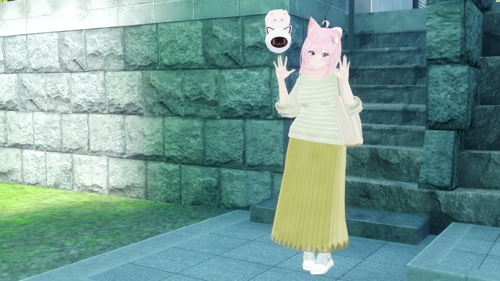 21アバター対応 シンプルスプリングコーデ (VRCHAT向け衣装)