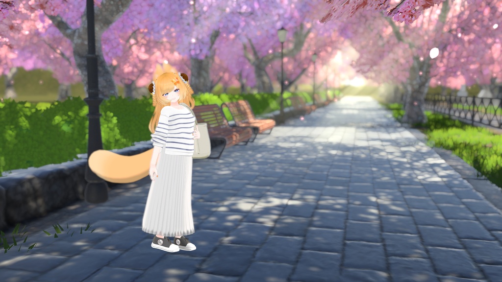 21アバター対応 シンプルスプリングコーデ (VRCHAT向け衣装)