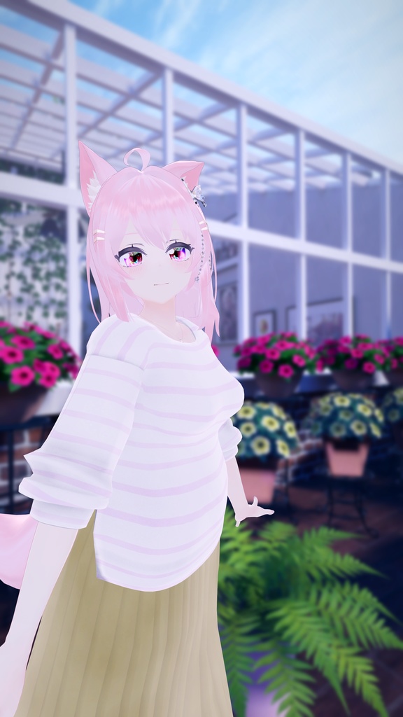 21アバター対応 シンプルスプリングコーデ (VRCHAT向け衣装)