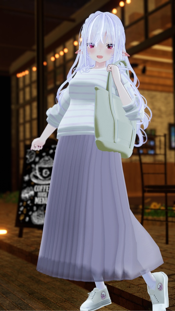 21アバター対応 シンプルスプリングコーデ (VRCHAT向け衣装)