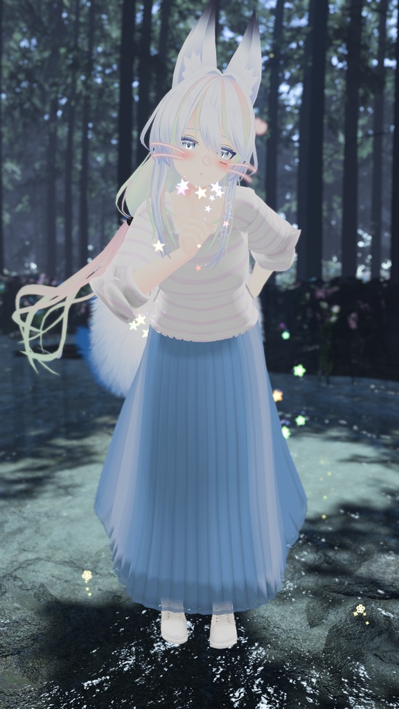 21アバター対応 シンプルスプリングコーデ (VRCHAT向け衣装)