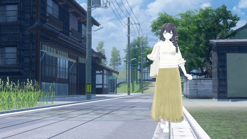 21アバター対応 シンプルスプリングコーデ (VRCHAT向け衣装)