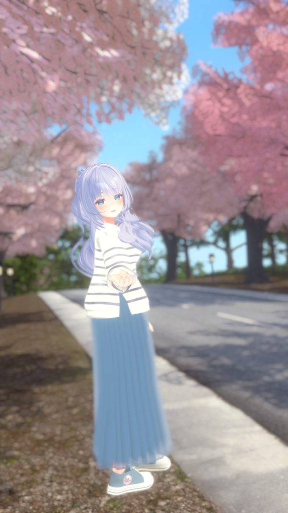 21アバター対応 シンプルスプリングコーデ (VRCHAT向け衣装)