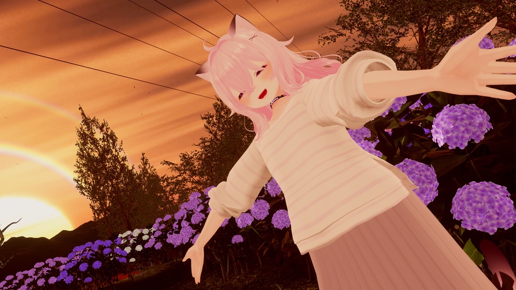 21アバター対応 シンプルスプリングコーデ (VRCHAT向け衣装)