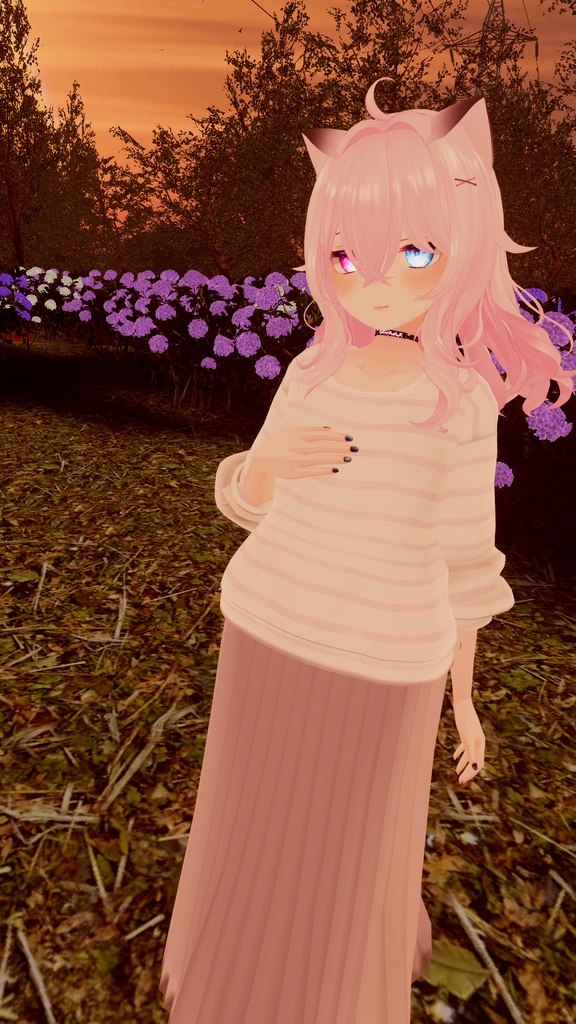 21アバター対応 シンプルスプリングコーデ (VRCHAT向け衣装)