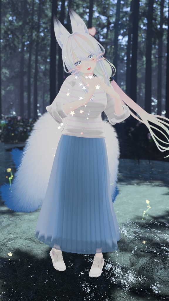 21アバター対応 シンプルスプリングコーデ (VRCHAT向け衣装)