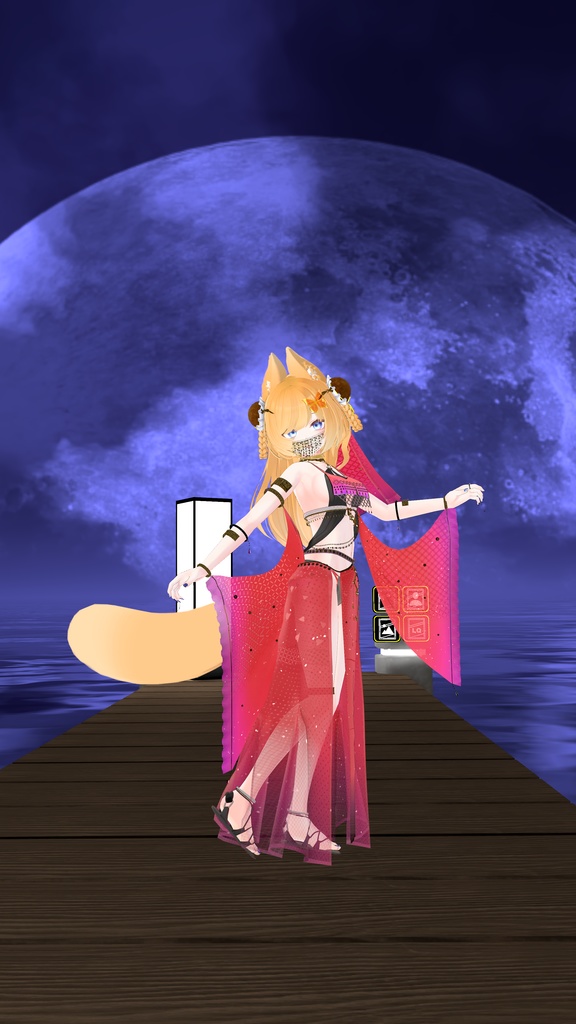 53アバター対応 LA PRINCESA DEL SOL (VRChat向け衣装)