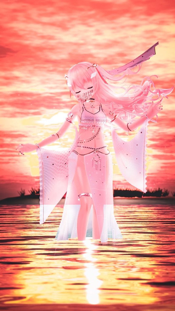 53アバター対応 LA PRINCESA DEL SOL (VRChat向け衣装)