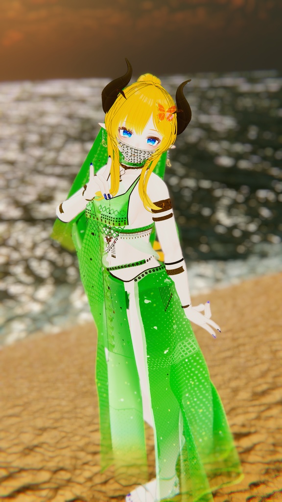 53アバター対応 LA PRINCESA DEL SOL (VRChat向け衣装)