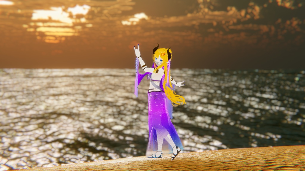 53アバター対応 LA PRINCESA DEL SOL (VRChat向け衣装)