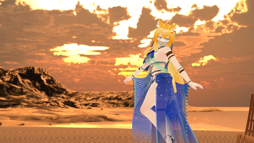 53アバター対応 LA PRINCESA DEL SOL (VRChat向け衣装)