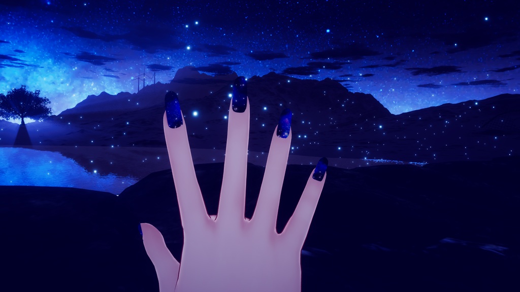 43アバター対応※ 動くネイルチップ 動くアイテクスチャ