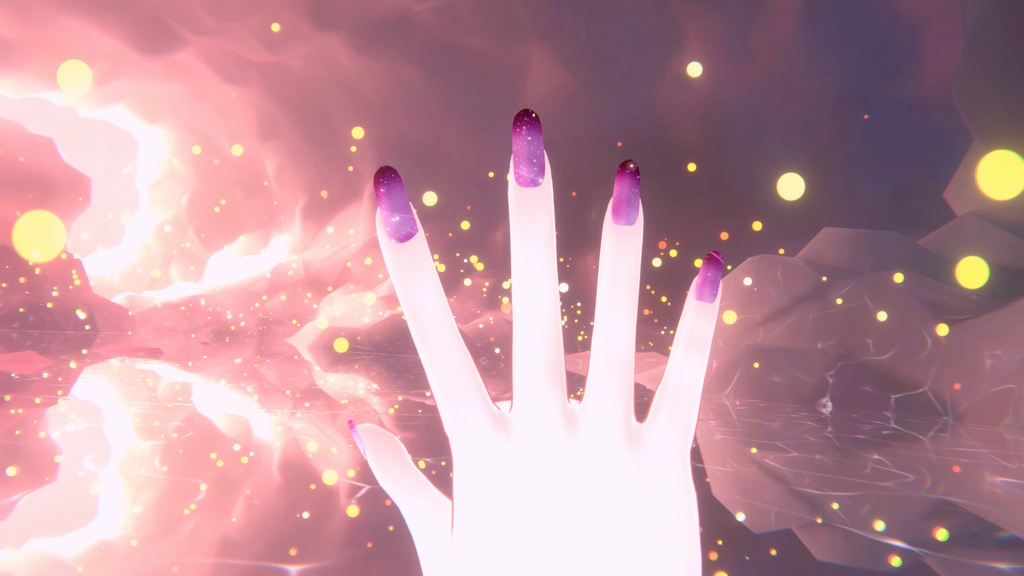 43アバター対応※ 動くネイルチップ 動くアイテクスチャ