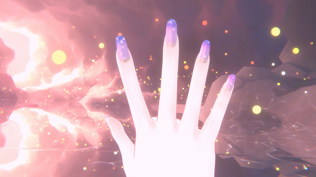 43アバター対応※ 動くネイルチップ 動くアイテクスチャ