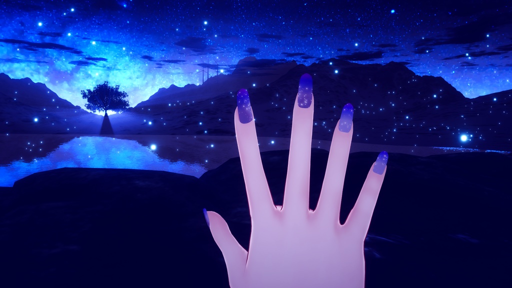 43アバター対応※ 動くネイルチップ 動くアイテクスチャ