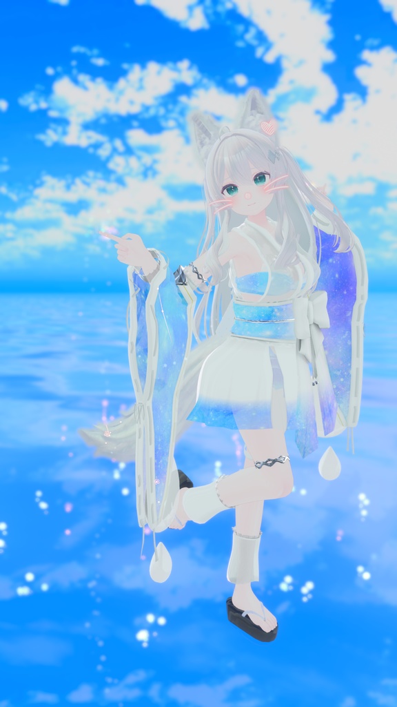 50アバター対応 天衣月雫 (VRChat向け和風水着)#mumu_shop