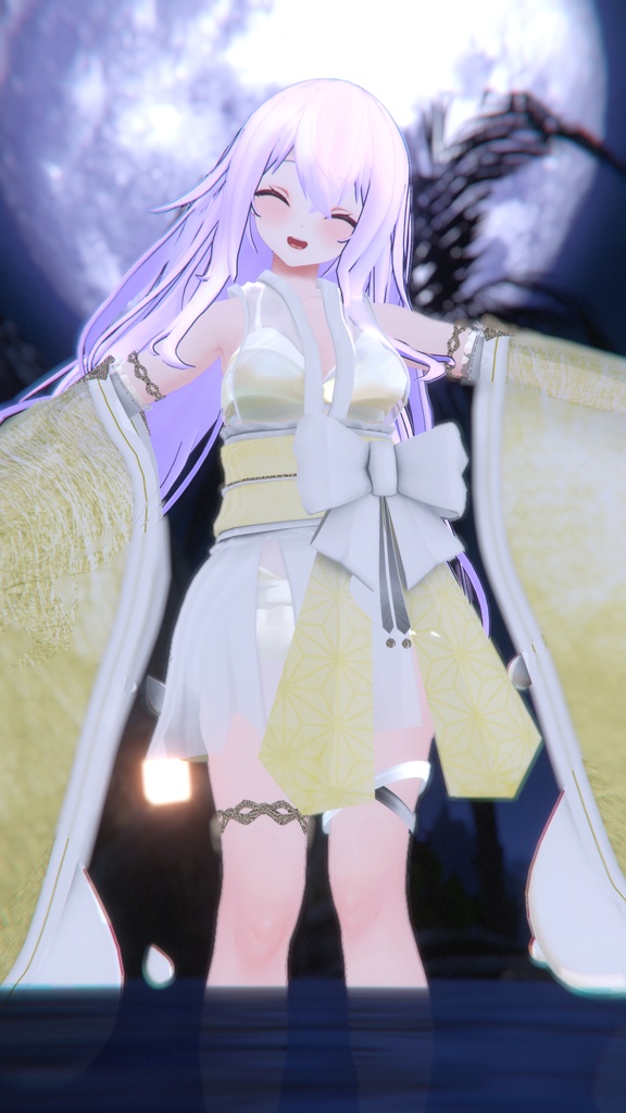 50アバター対応 天衣月雫 (VRChat向け和風水着)#mumu_shop