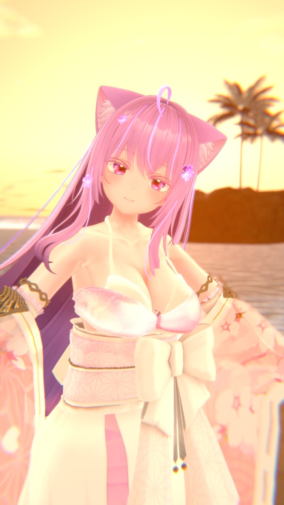 50アバター対応 天衣月雫 (VRChat向け和風水着)#mumu_shop
