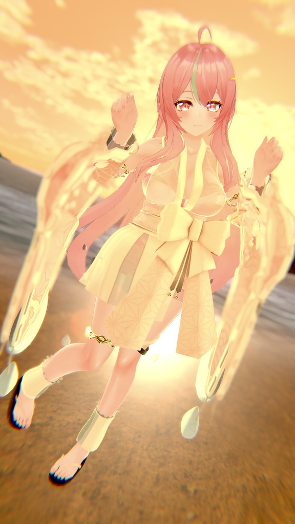 50アバター対応 天衣月雫 (VRChat向け和風水着)#mumu_shop