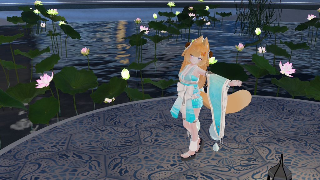 50アバター対応 天衣月雫 (VRChat向け和風水着)#mumu_shop