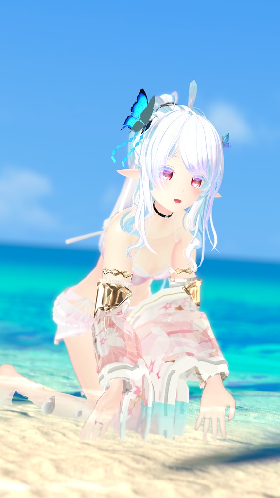 50アバター対応 天衣月雫 (VRChat向け和風水着)#mumu_shop