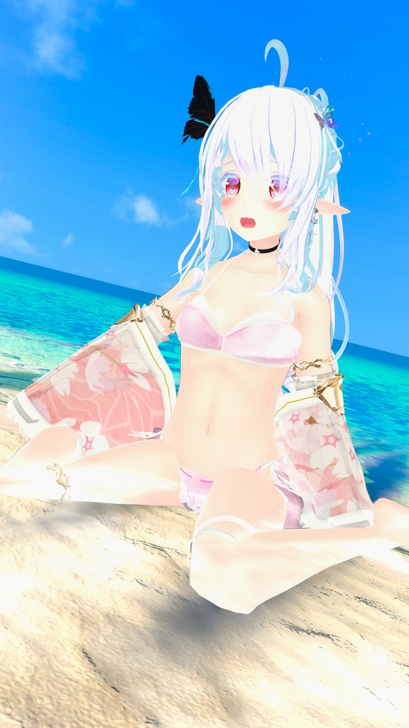 50アバター対応 天衣月雫 (VRChat向け和風水着)#mumu_shop