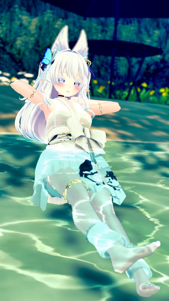 50アバター対応 天衣月雫 (VRChat向け和風水着)#mumu_shop