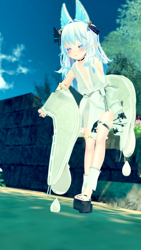 50アバター対応 天衣月雫 (VRChat向け和風水着)#mumu_shop