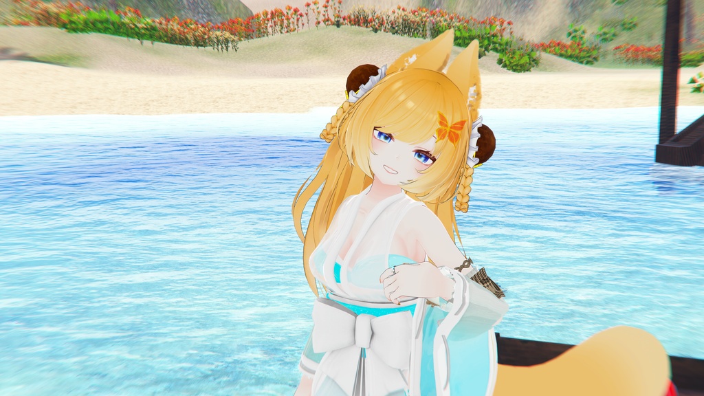 50アバター対応 天衣月雫 (VRChat向け和風水着)#mumu_shop
