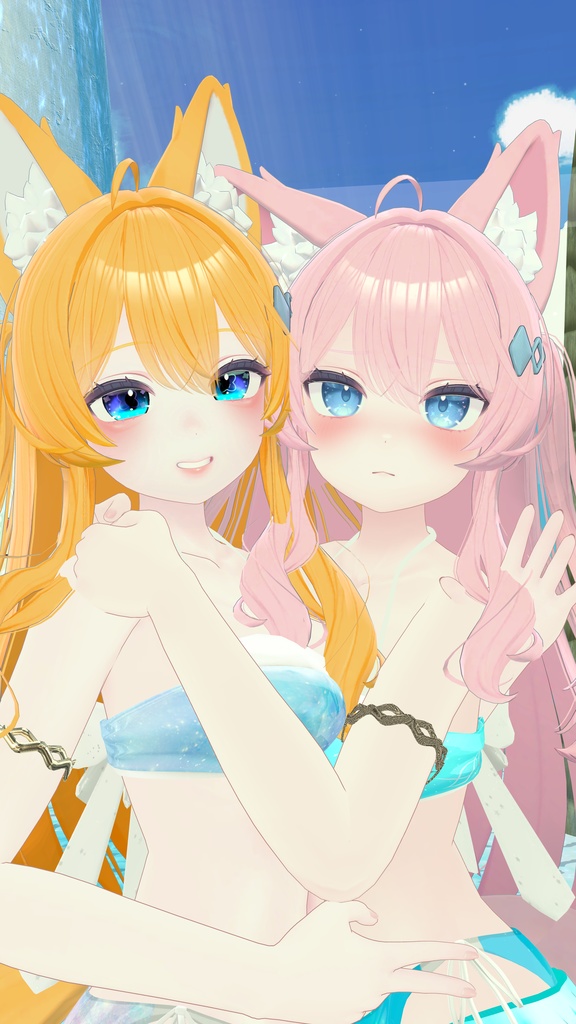 50アバター対応 天衣月雫 (VRChat向け和風水着)#mumu_shop