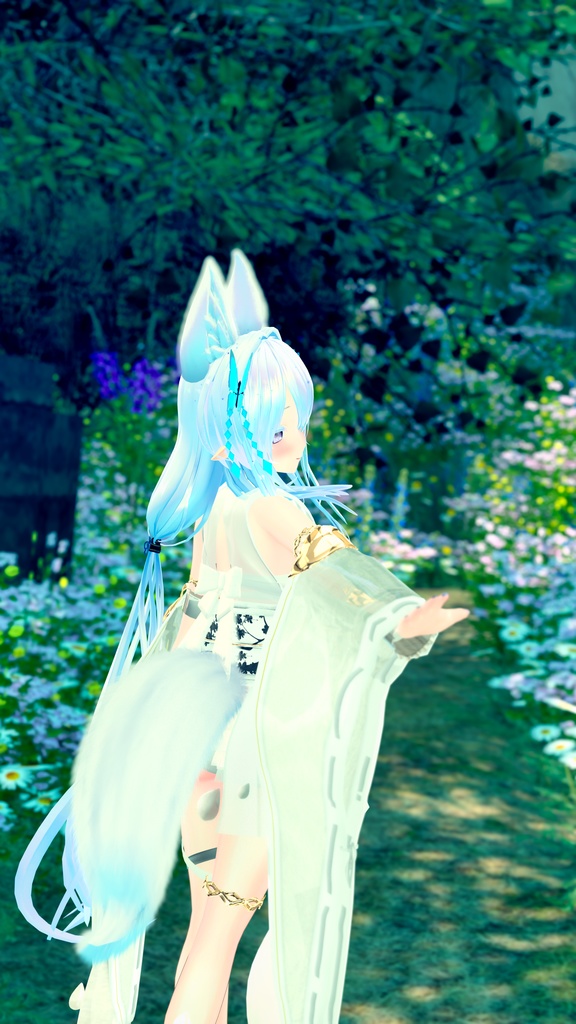 50アバター対応 天衣月雫 (VRChat向け和風水着)#mumu_shop