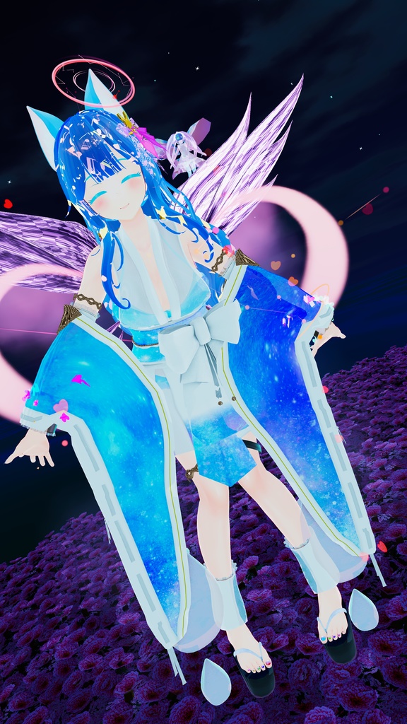 50アバター対応 天衣月雫 (VRChat向け和風水着)#mumu_shop