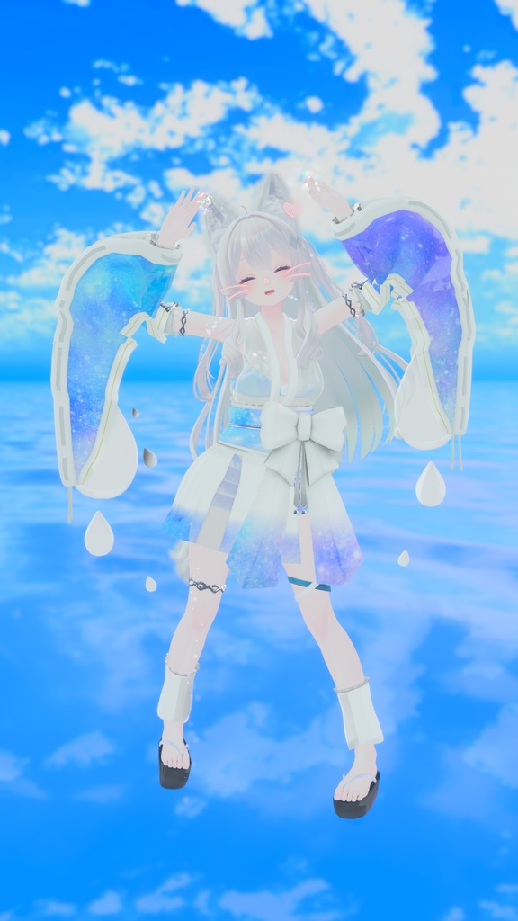 50アバター対応 天衣月雫 (VRChat向け和風水着)#mumu_shop
