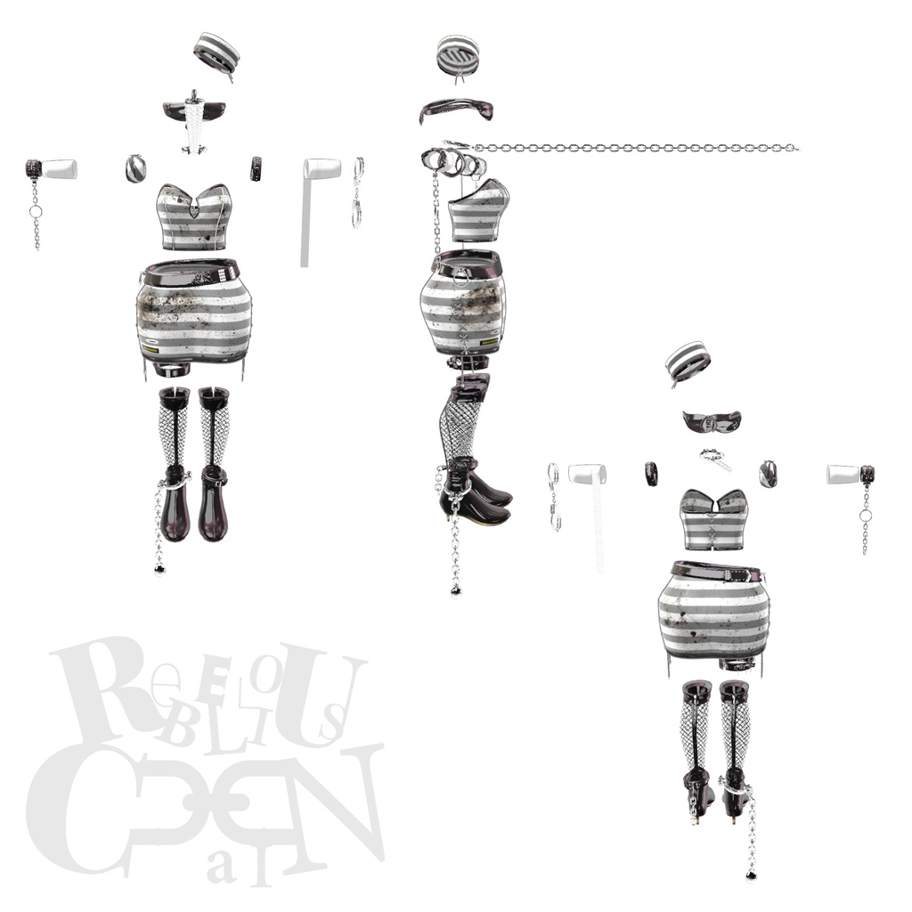 39アバター対応 Rebellious Chain (VRChat向け衣装)