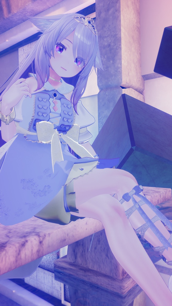 60アバター対応 氷奏響華(VRChat向け衣装)#mumu_shop