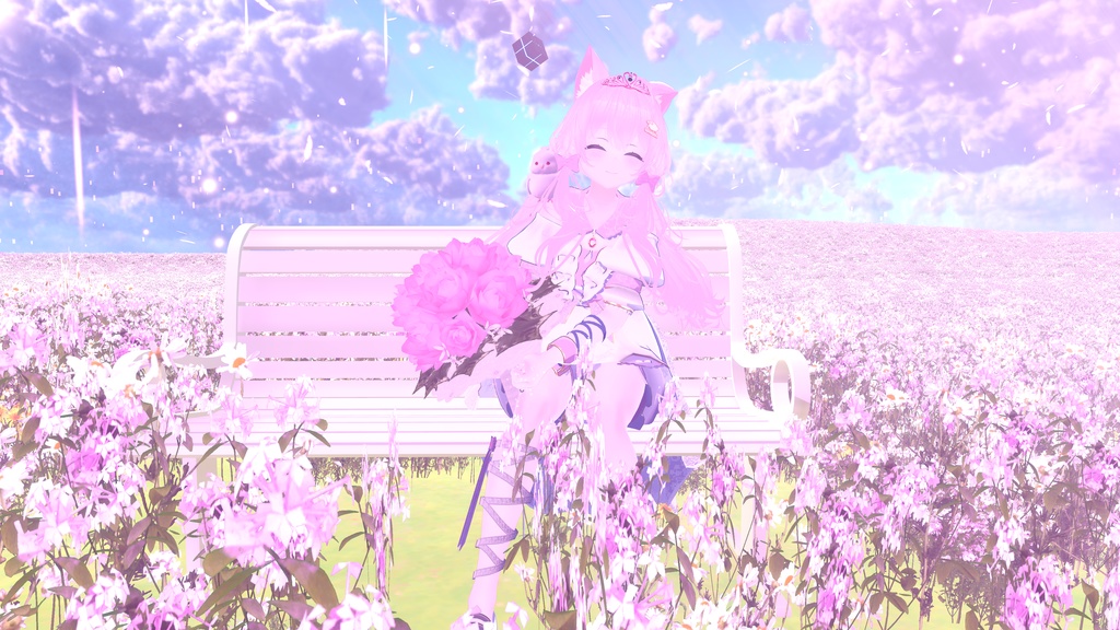 60アバター対応 氷奏響華(VRChat向け衣装)#mumu_shop