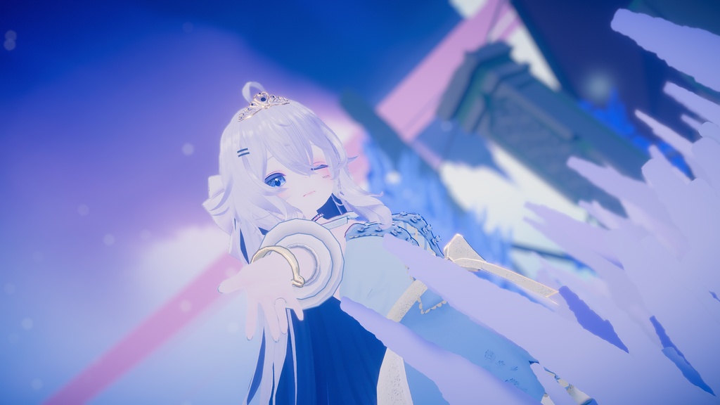 60アバター対応 氷奏響華(VRChat向け衣装)#mumu_shop