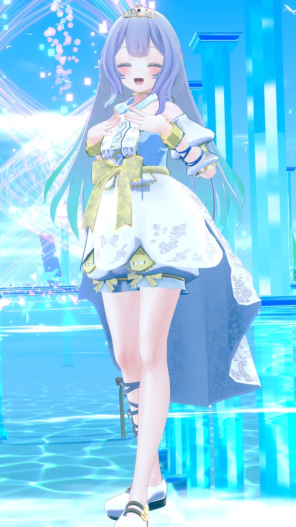 60アバター対応 氷奏響華(VRChat向け衣装)#mumu_shop