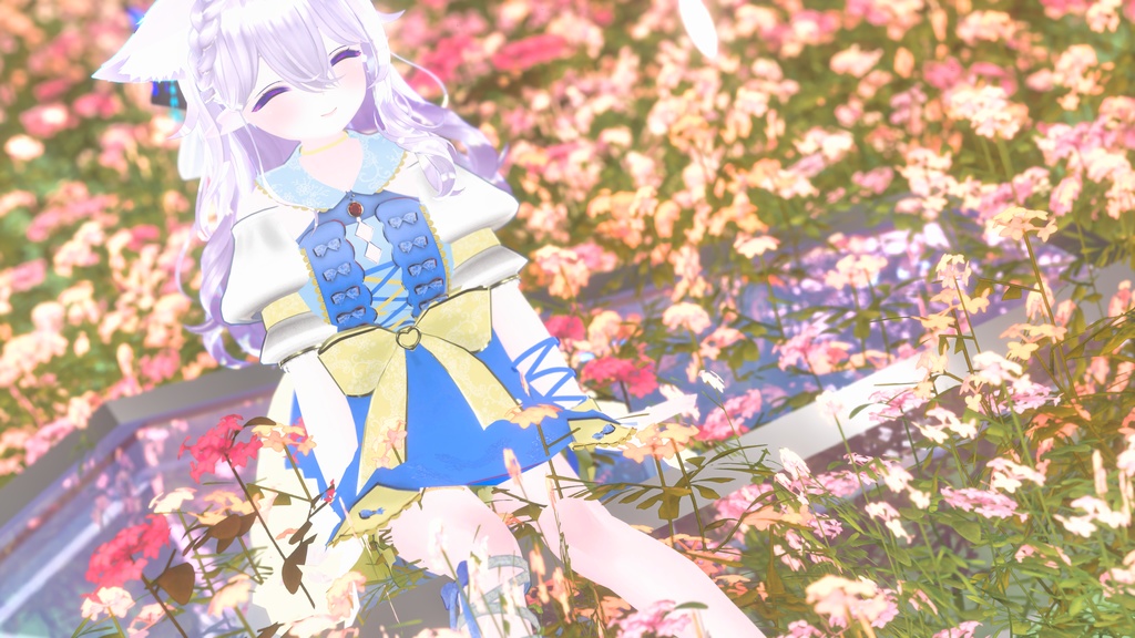 60アバター対応 氷奏響華(VRChat向け衣装)#mumu_shop