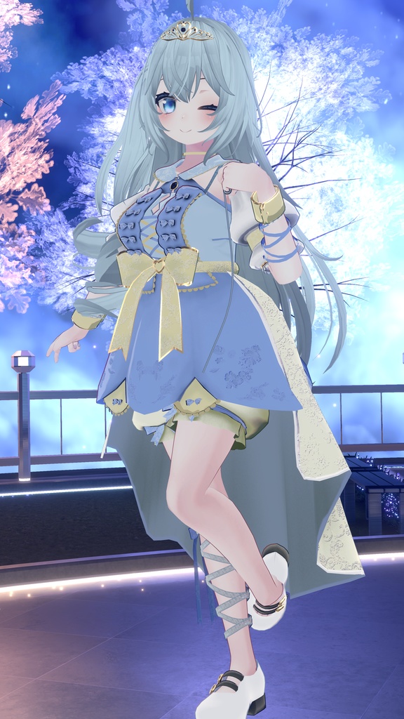 60アバター対応 氷奏響華(VRChat向け衣装)#mumu_shop