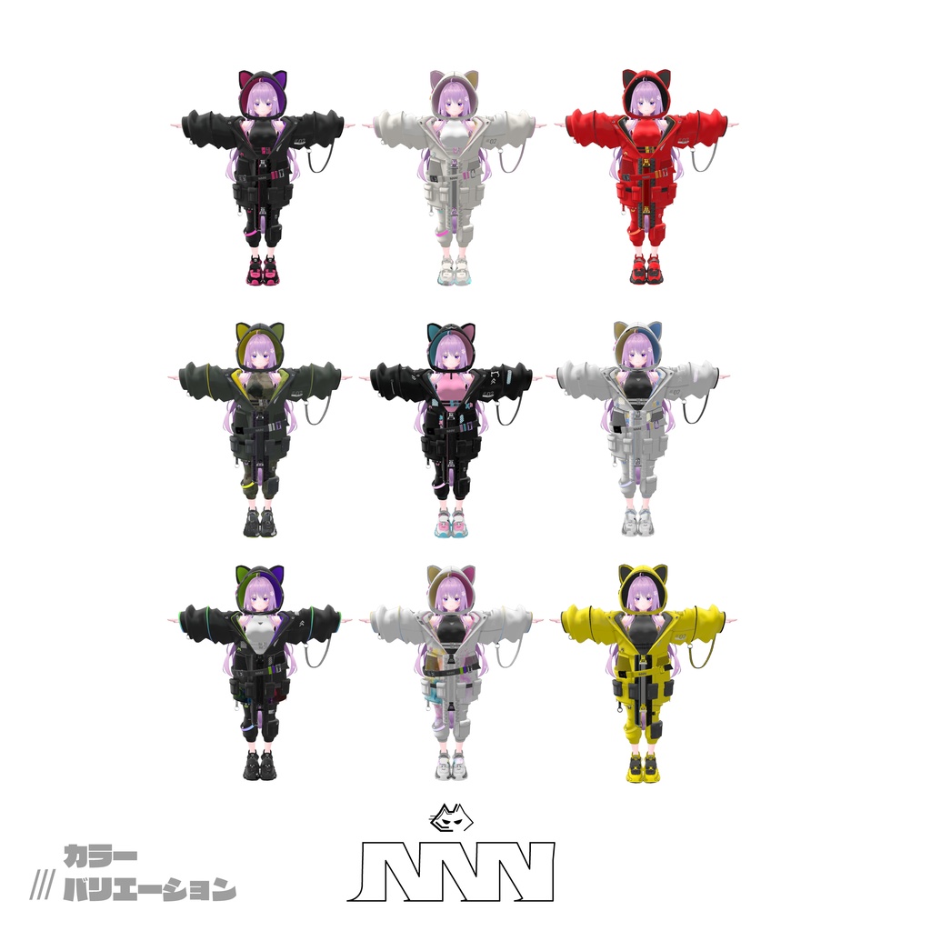 61アバター対応 NNN(VRChat向け衣装)#mumu_shop