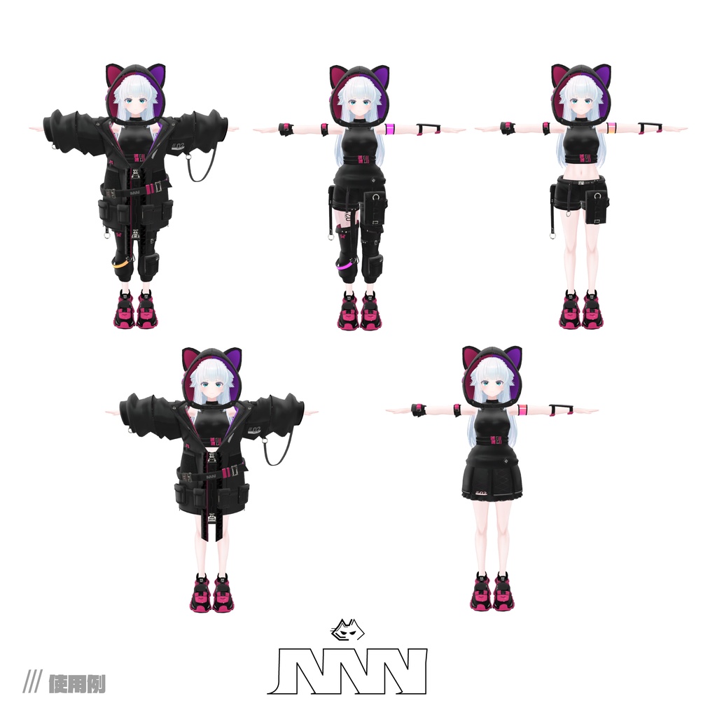 61アバター対応 NNN(VRChat向け衣装)#mumu_shop