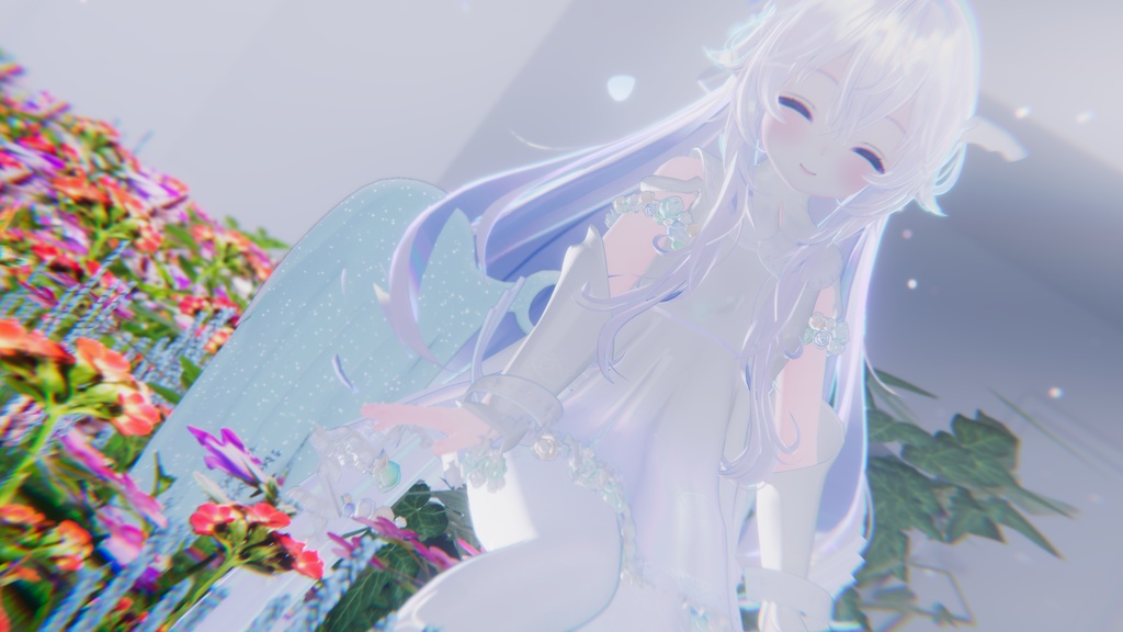 64アバター対応 LunariaFeatherlight -ルナリアフェザーライト- (VRChat向け衣装)#mumu_shop
